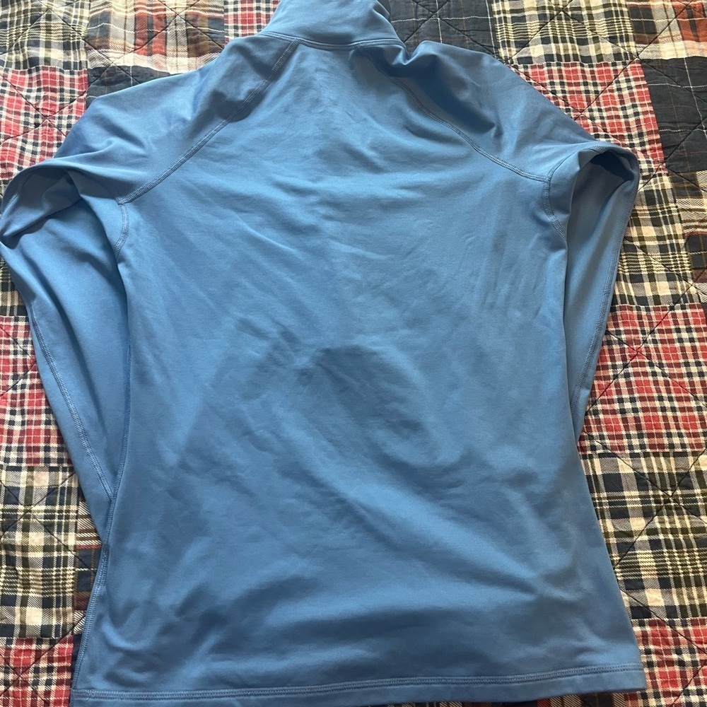 Nike Pro Steel Blue Zip Pullover - Picture 7 of 9